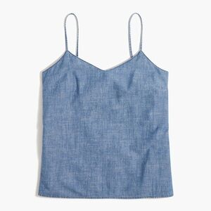 J.Crew Factory Chambray blue camisole Size 12